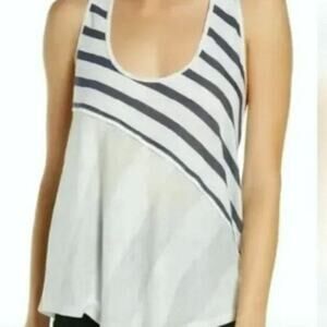 FP Movement striped Keep Rolling Tank Top blue and white S